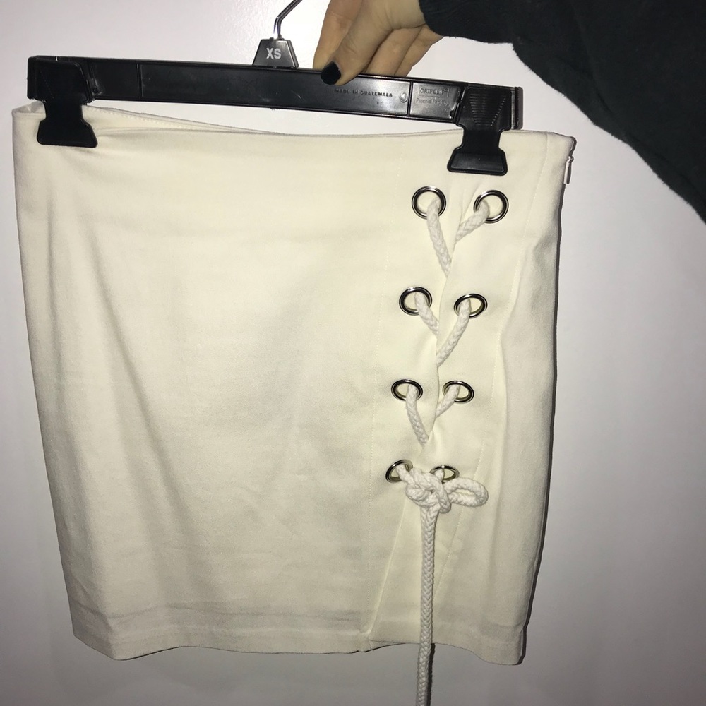 Off-white Alpha&Omega pencil skirt.